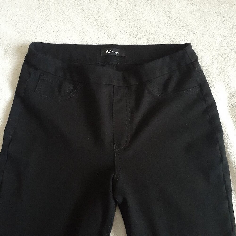 Reitmans Women's Size Medium Black Ponte Knit Modern Stretch Legging Pant - Picture 4 of 11